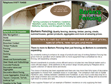 Tablet Screenshot of barkers-fencing.co.uk